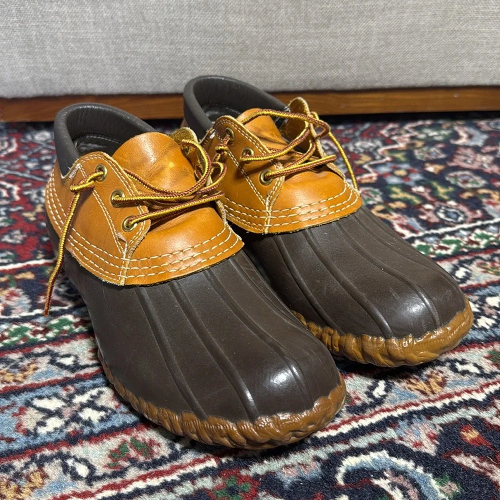 L.L. Bean Vintage Duck Boots Low Ankle Hunting Shoes | Men 6 / Women 8 - Picture 8 of 8